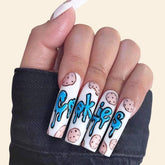 24pcs Cookie False Nail & 1sheet Tape-JP1169